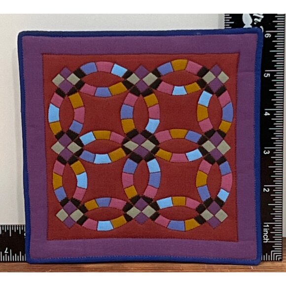 1.8 VTG Amish Heritage Collection Willitts Frameable Quilt by Ann Dezendorf 6X6 - Picture 6 of 7